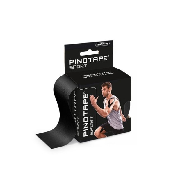 Banda Kinesio PINOTAPE® Sport Sensitiv - Negru