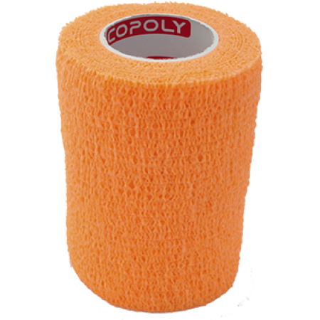 Bandaj elastic autoadeziv 7,5cm - Portocaliu