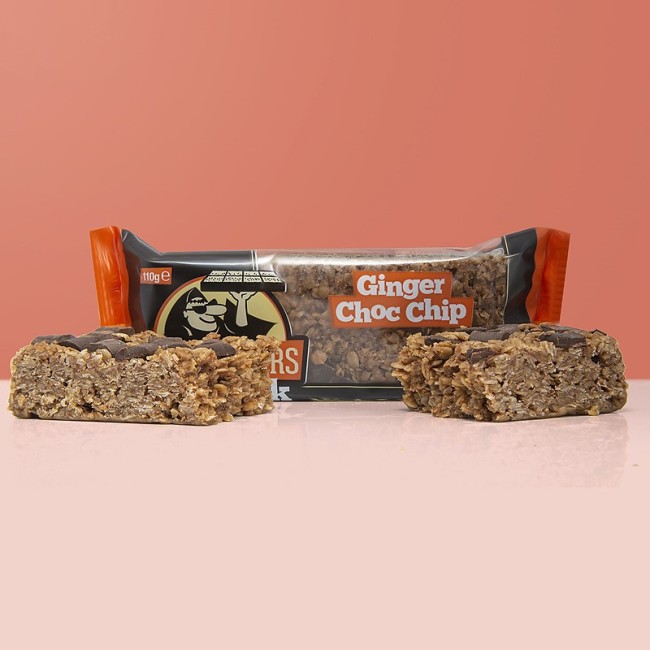 Baton energizant FlapJack - 110g Ginger Choc Chip Baton energizant FlapJack - 110g Ginger Choc Chip