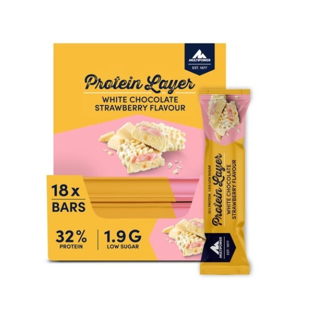 Baton Protein Layer 50g - White Strawberry