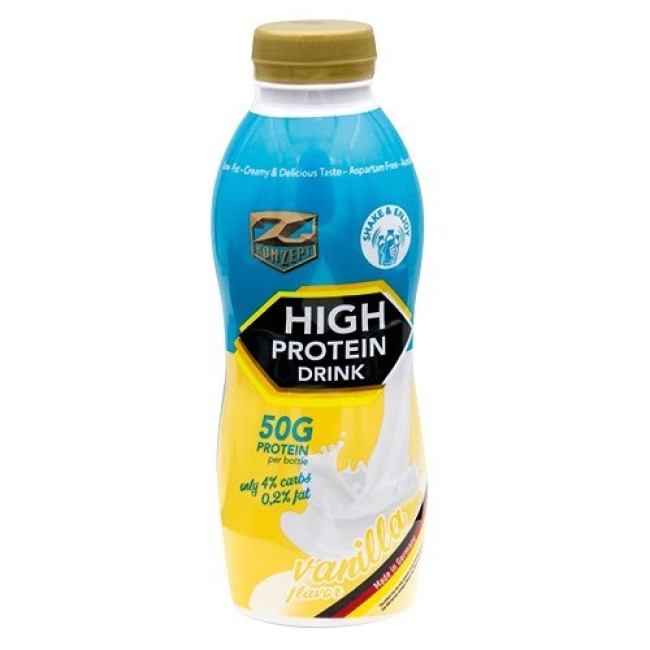 High Protein Drink 500ml - 50g proteina Vanilie High Protein Drink 500ml - 50g proteina Vanilie