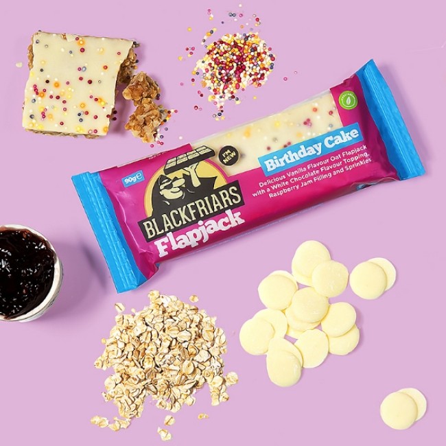 Baton energizant FlapJack - 90g Birthday Cake Baton energizant FlapJack - 90g Birthday Cake