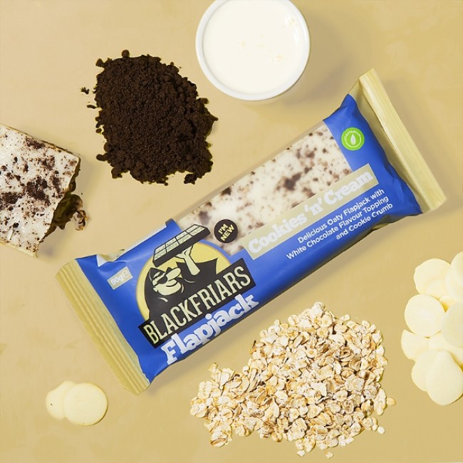 Baton energizant FlapJack - 90g Cookies and Cream Baton energizant FlapJack - 90g Cookies and Cream