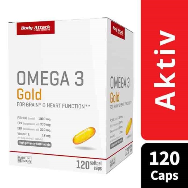 OMEGA 3 GOLD, 120 CAPS BODY ATTACK