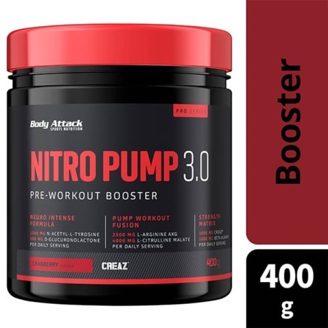 NITRO PUMP 400G PEACH PASSION FRUIT BODY ATTACK