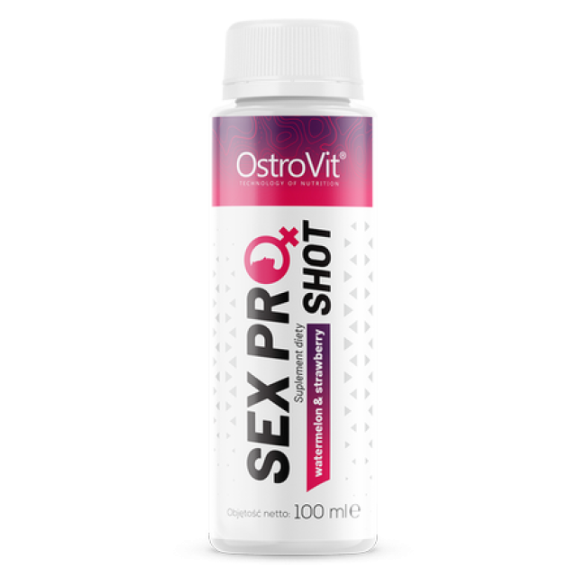 OstroVit Sex Pro Women Shot 100 ml - Pepene verde si capsuni