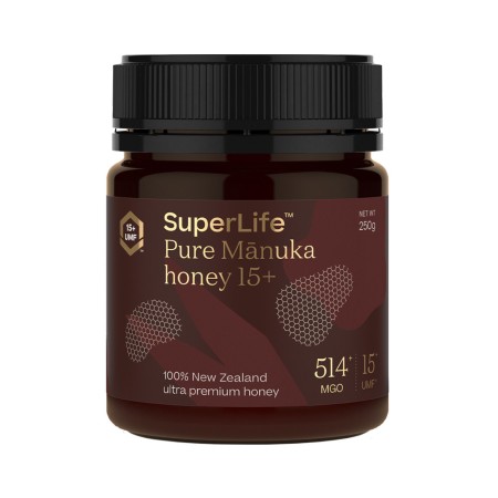 Miere de Manuka SuperLife UMF 15+ | MGO 514+ - 250g Miere de Manuka SuperLife UMF 15+ | MGO 514+ - 250g