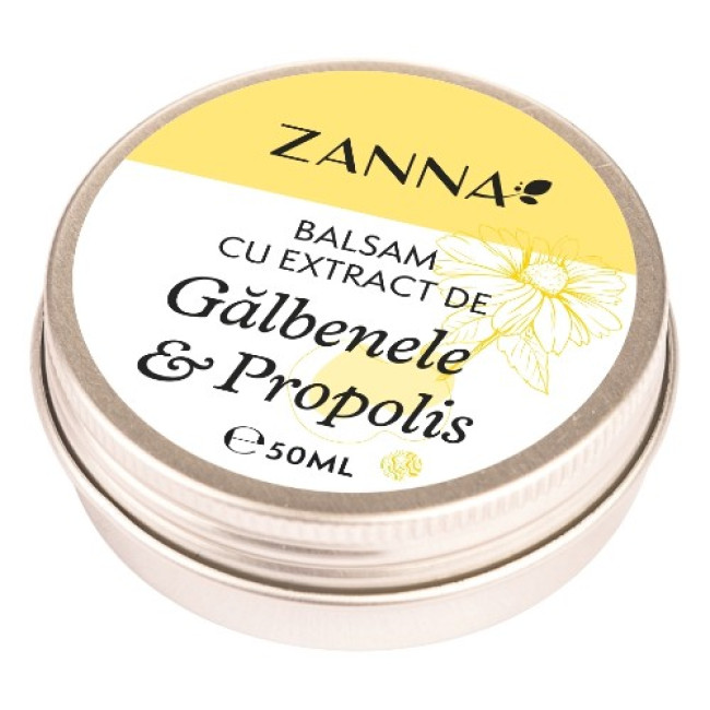 Balsam cu extract de Galbenele si Propolis, 50ml, Zanna Balsam cu extract de Galbenele si Propolis, 50ml, Zanna