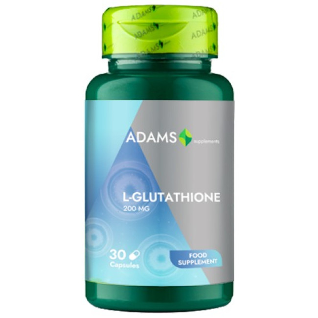 L-Gluthatione 200mg, 30cps, Adams Supplements