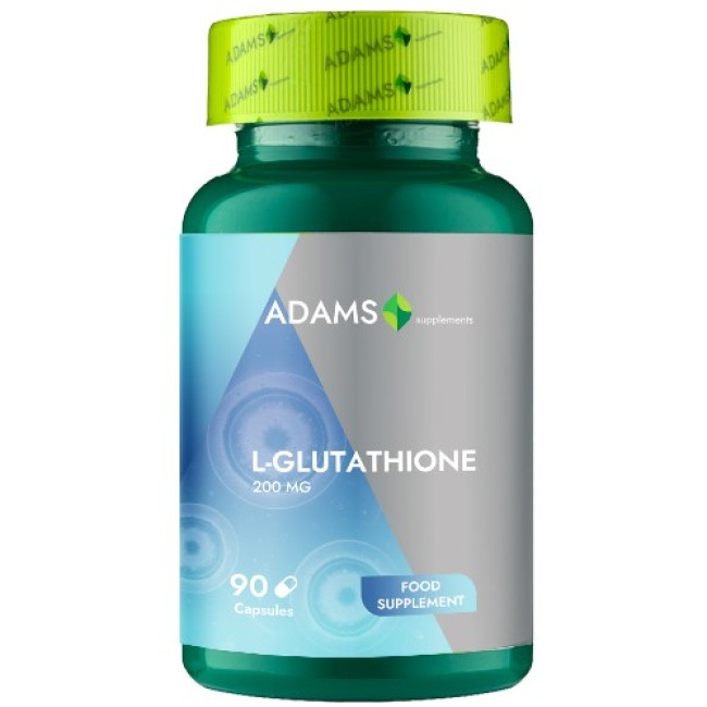 L-Gluthatione 200 mg, 90cps, Adams Supplements