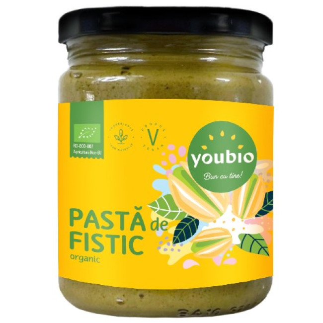 Pasta de fistic, ecologic, 250g, Youbio Pasta de fistic, ecologic, 250g, Youbio