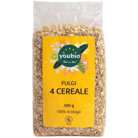 Fulgi 4 Cereale, organic, 500g, Youbio