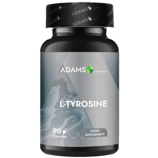 L-Tyrosine 500mg, 90cps, Adams Supplements