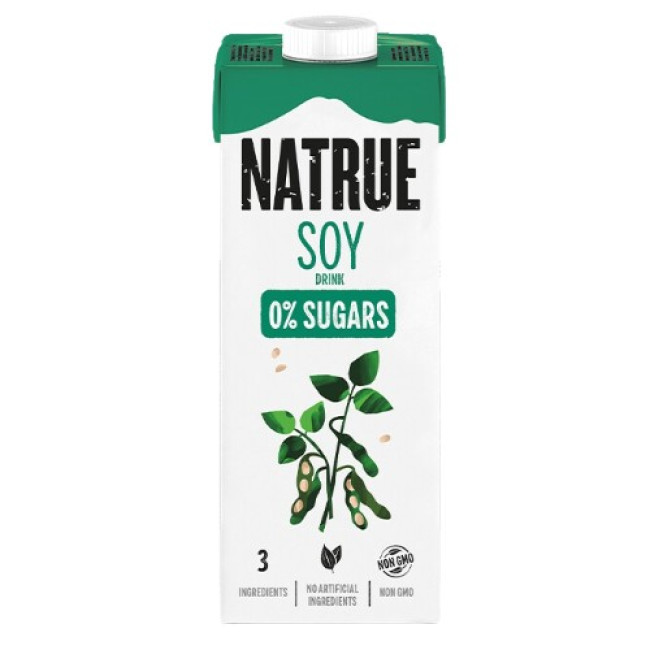 Lapte vegetal din Soia, 1l, Natrue Lapte vegetal din Soia, 1l, Natrue