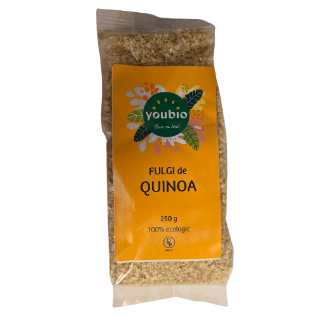 Fulgi de quinoa, organic, 250gr, youbio
