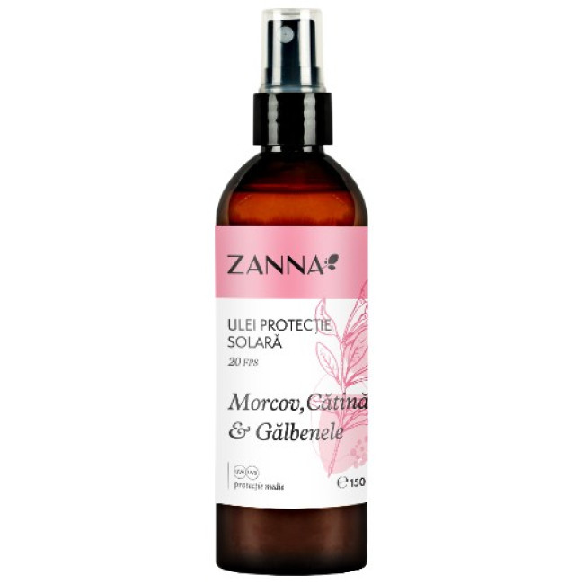 Ulei de plaja cu Morcov, Catina si Galbenele-20spf, 150ml, Zanna Ulei de plaja cu Morcov, Catina si Galbenele-20spf, 150ml, Zanna