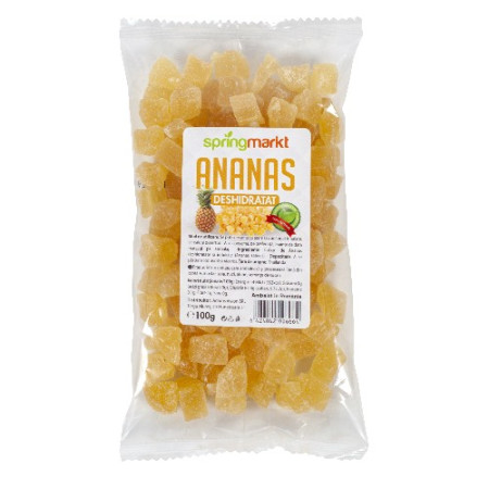 Ananas Deshidratat, 100gr, springmarkt Ananas Deshidratat, 100gr, springmarkt