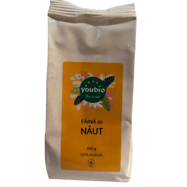 Faina de naut organic, 500gr, youbio