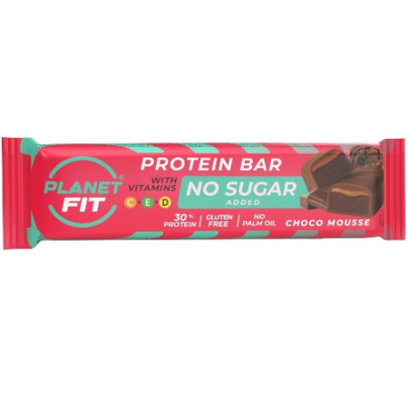 Baton proteic â€‹â€‹cu vitamine, Choco Mousse, 40g, Brain Foods