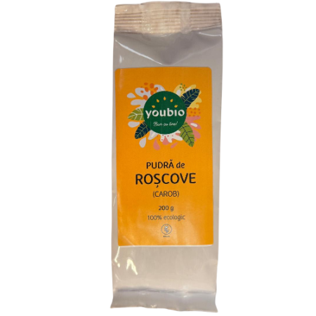 Pudra de Roscove (carob), organic, 200gr, youbio