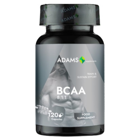 BCAA 8:1:1 2000mg, 120cps, Adams