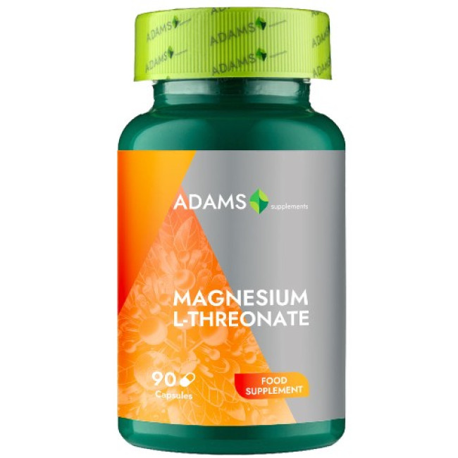 Magnesium L-Threonate, 90cps, Adams Supplements