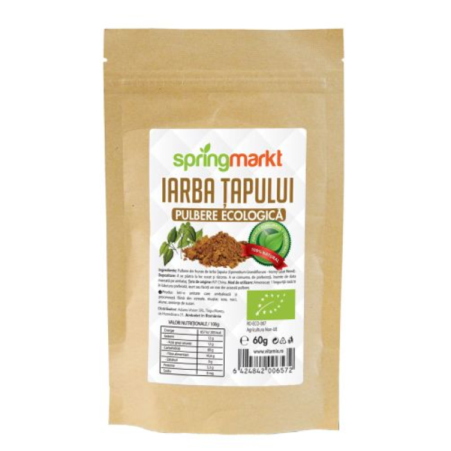 Pulbere ecologica de Iarba Tapului 60gr springmarkt