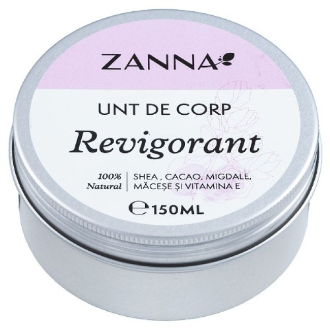 Unt de corp Revigorant, 150ml, Zanna Unt de corp Revigorant, 150ml, Zanna