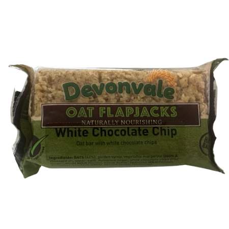Baton Flapjacks Ciocolata Alba 95gr Devonvale