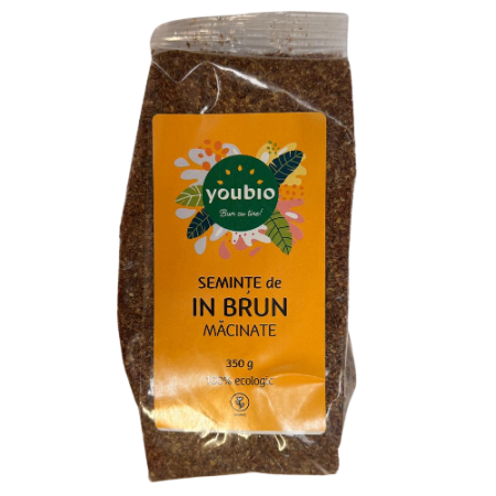Seminte de in brun, organic, 500gr, youbio