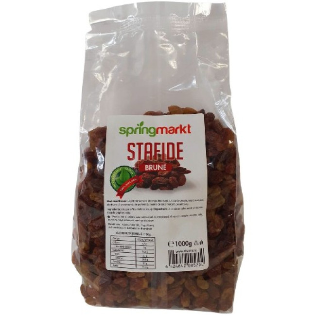 Stafide brune, 1kg, springmarkt