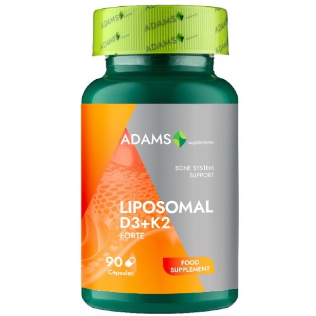 Liposomal D3 + K2 Forte, 90cps, Adams Supplements