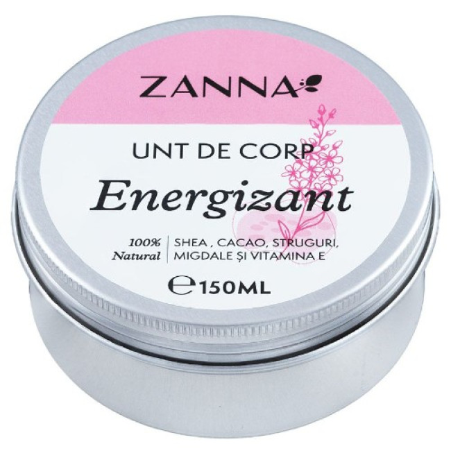 Unt de corp Energizant, 150ml, Zanna Unt de corp Energizant, 150ml, Zanna