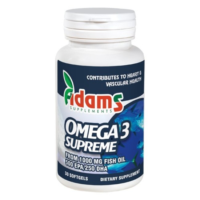 Omega 3 Supreme 500EPA/250DHA 30cps. Adams Supplements Omega 3 Supreme 500EPA/250DHA 30cps. Adams Supplements