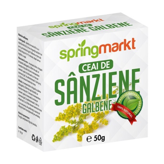 Ceai Sanziene Galbene 50gr Springmarkt Ceai Sanziene Galbene 50gr Springmarkt