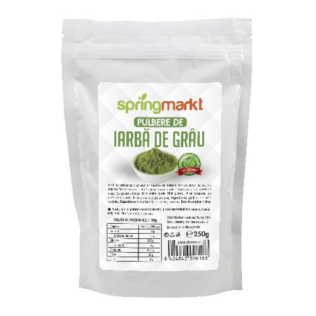 Pulbere de Iarba de Grau 250gr Springmarkt