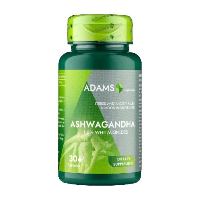 Ashwaghanda 400mg 30cps, Adams Ashwaghanda 400mg 30cps, Adams