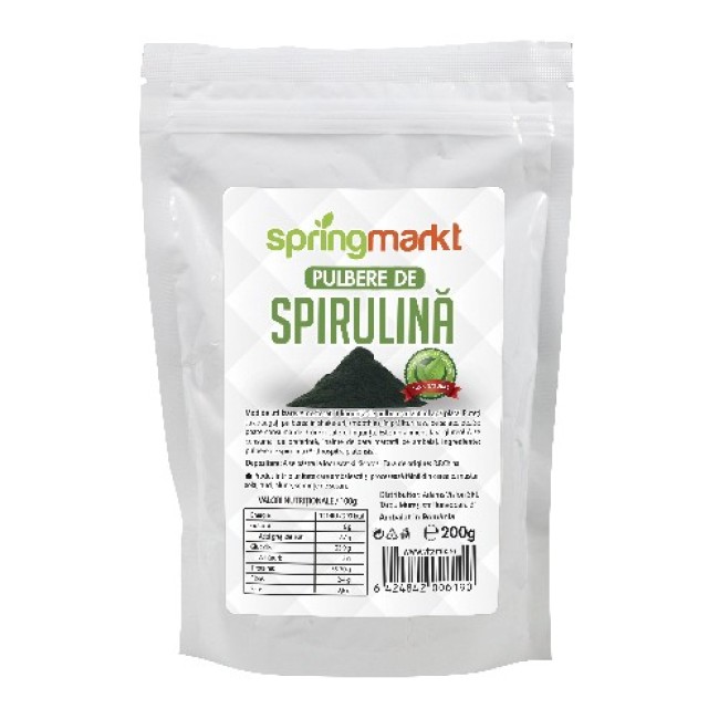 Spirulina Pulbere, 200gr, springmarkt Spirulina Pulbere, 200gr, springmarkt