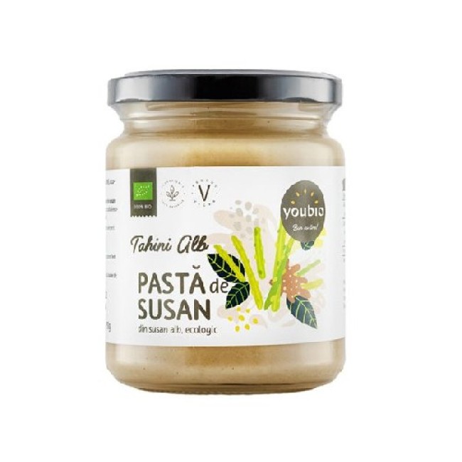 Tahini din susan alb ecologic 250gr Youbio