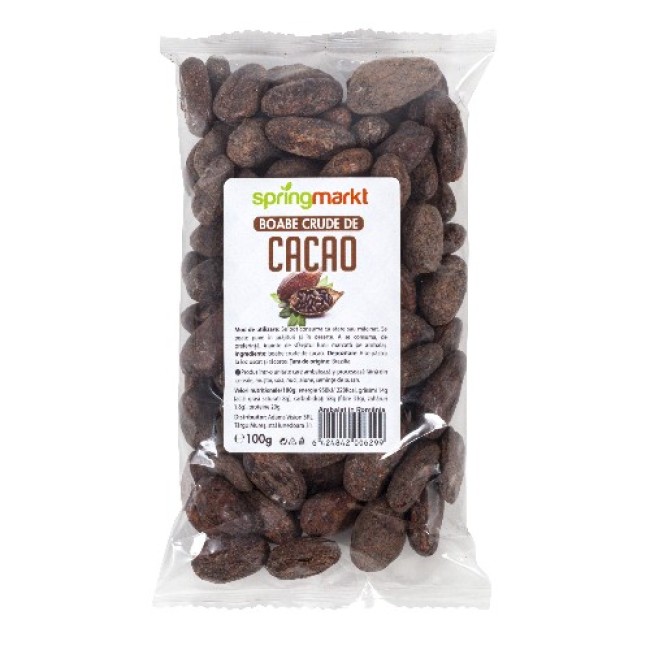 Boabe Crude de Cacao 100gr Springmarkt