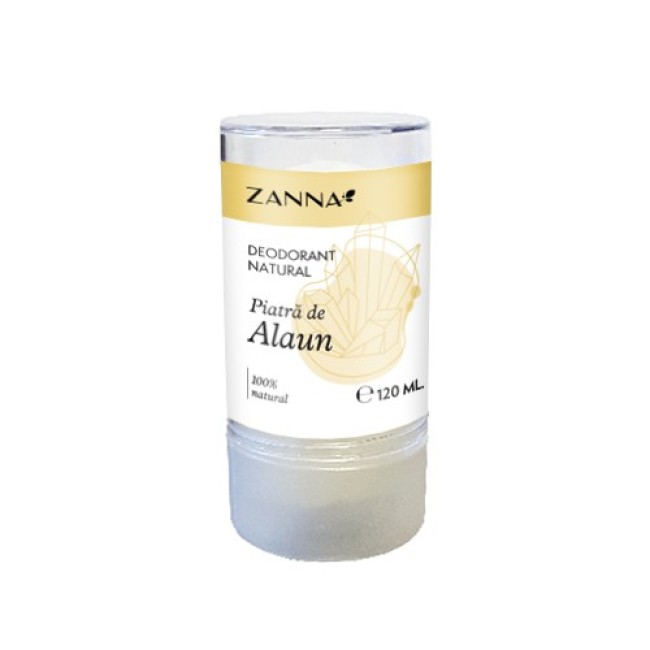 Deodorant stick din piatra de Alaun 120g, Zanna