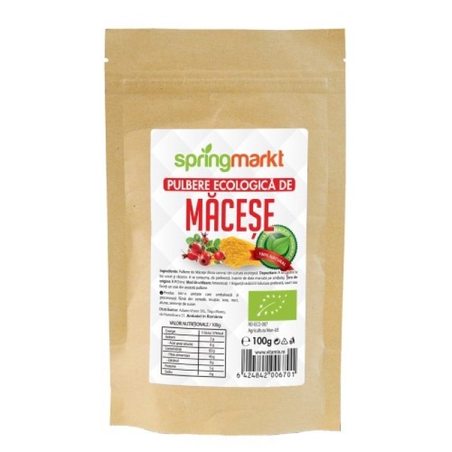 Macese pulbere ecologica 100gr Springmarkt Macese pulbere ecologica 100gr Springmarkt