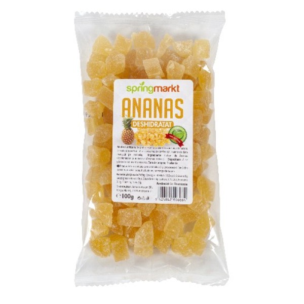 Ananas deshidratat 100gr Springmarkt