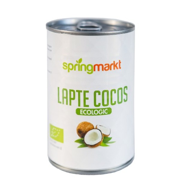 Lapte de cocos ecologic 400ml, springmarkt