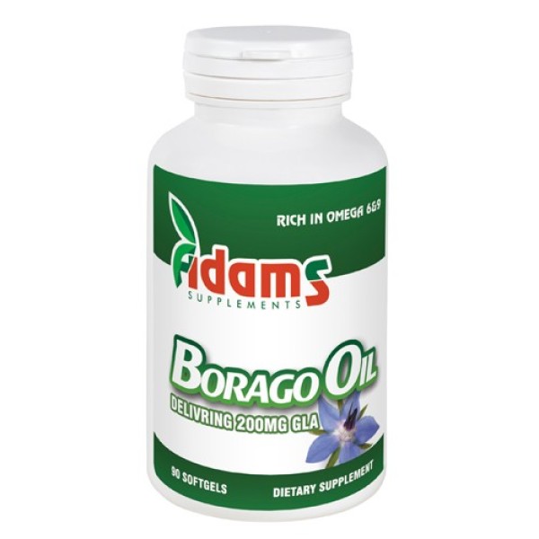 Borago Oil (Limba Mielului) 1000mg, 90cps. Adams Supplements