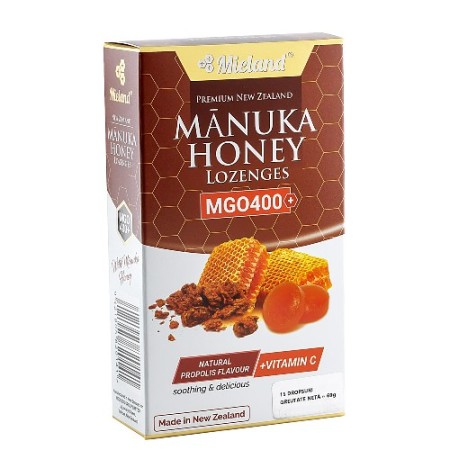 Dropsuri cu Miere Manuka MGO400, Propolis si Vitamina C 69 gr Dropsuri cu Miere Manuka MGO400, Propolis si Vitamina C 69 gr