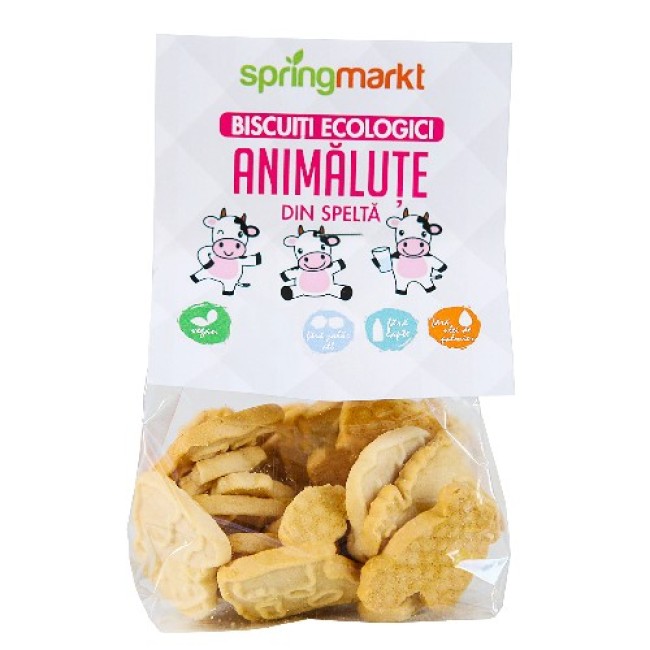 Biscuiti Bio din Spelta Animalute 100gr Springmarkt