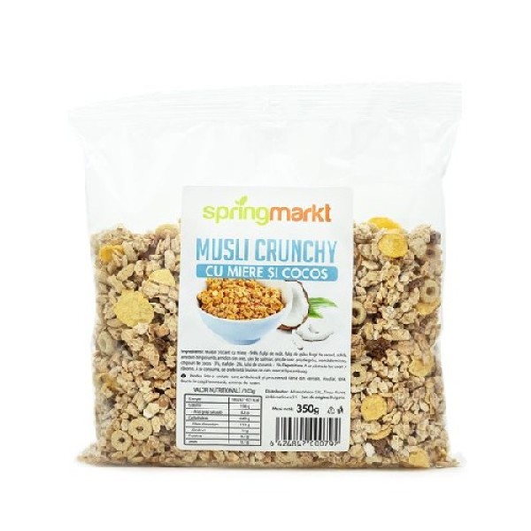 Crunchy musli (cu miere si cocos) 350gr Springmarkt