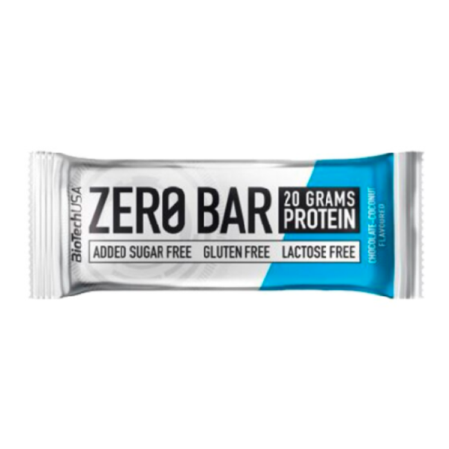 BU84 Zero Bar Chocolate-Coconut, 50g, BiotechUSA