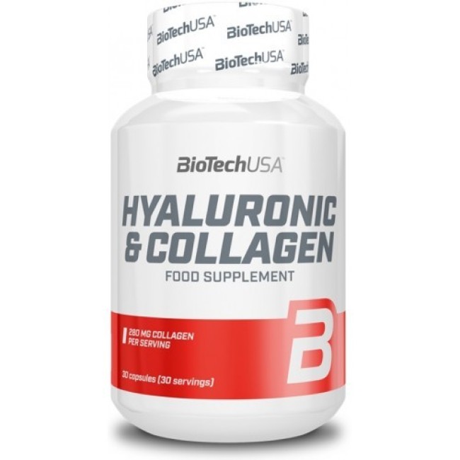 Hyaluronic & Collagen 30 cps  BiotechUSA